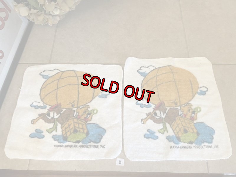 画像1: Hanna Barbera Yogi Bear Small Towels set of 2 (B) / ハンナバーベラ　ヨギベア　小さめウォシュタオル　2点セット (1)