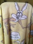 画像8: Looney Tunes Yellow Flat Fabric Sheet / ルーニーチューンズのイエロー、フラットシーツ (8)