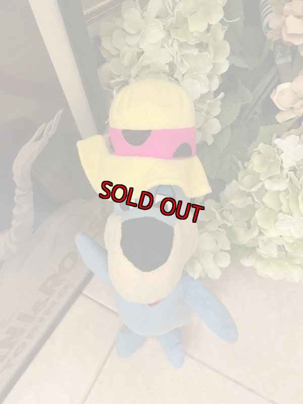 画像2: Huckleberry Hound Plush doll 48cm / ハックルベリーハウンド ちょっと大きめぬいぐるみ　ドール　 (2)