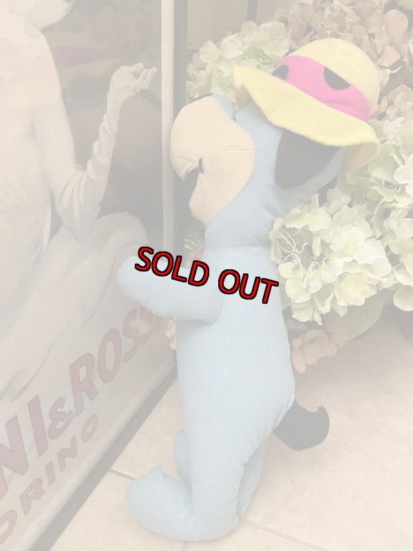 画像3: Huckleberry Hound Plush doll 48cm / ハックルベリーハウンド ちょっと大きめぬいぐるみ　ドール　 (3)