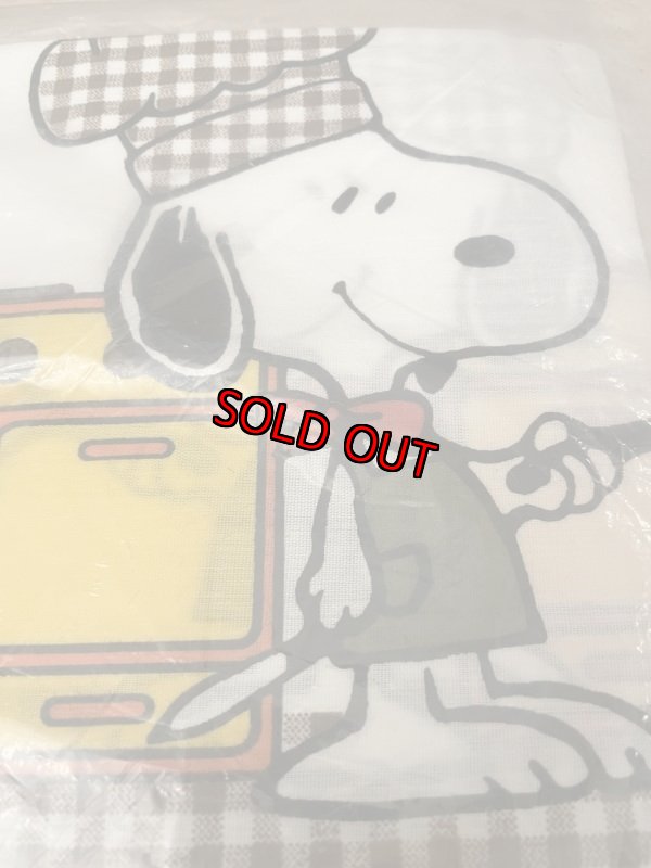 画像13: Snoopy The Chef Curtain Panel (A) / スヌーピー 袋入り窓のカーテン Aタイプ 1枚入り (13)