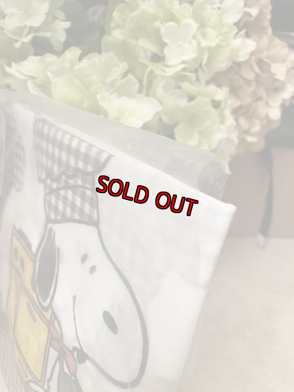画像7: Snoopy The Chef Curtain Panel (A) / スヌーピー 袋入り窓のカーテン Aタイプ 1枚入り (7)