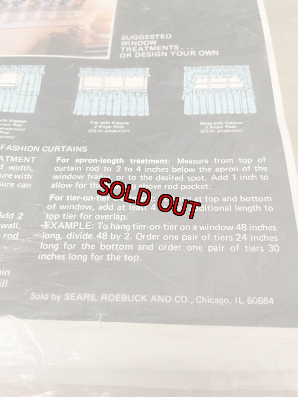 画像11: Snoopy The Chef Curtain Panel (A) / スヌーピー 袋入り窓のカーテン Aタイプ 1枚入り (11)