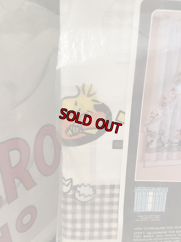 画像8: Snoopy The Chef Curtain Panel (A) / スヌーピー 袋入り窓のカーテン Aタイプ 1枚入り (8)