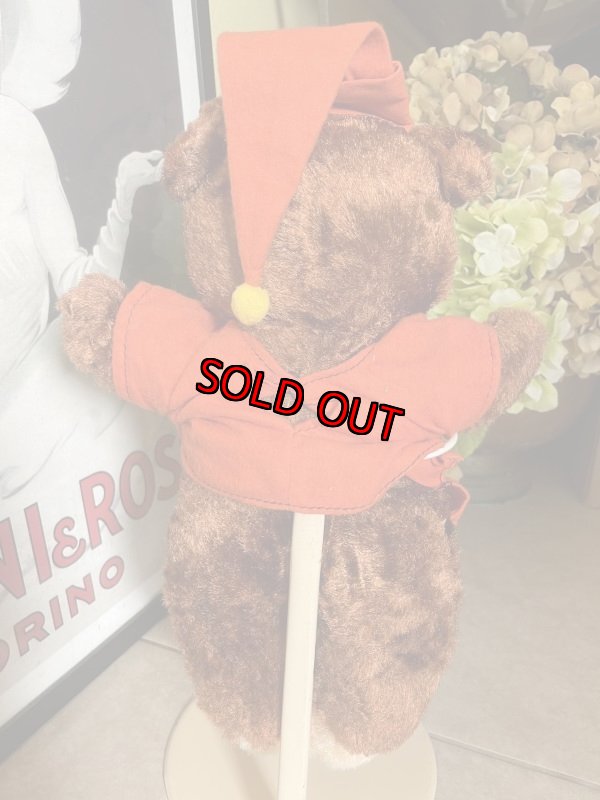 画像4: Travelodge Sleepy Bear Plush Doll with Orange Cap 50-60’s (C)  / トラべロッジ スリーピーベア ぬいぐるみ (4)