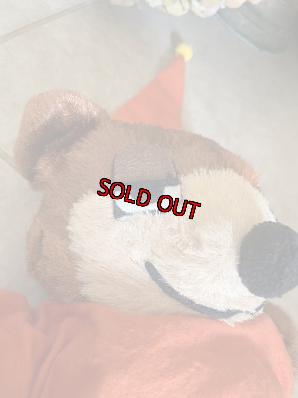 画像8: Travelodge Sleepy Bear Plush Doll with Orange Cap 50-60’s (C)  / トラべロッジ スリーピーベア ぬいぐるみ (8)