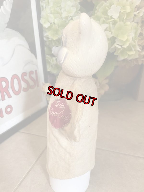 画像2: Teddy Snow Crop rubber face Hand puppet / テディ　スノー　クロップのラバーフェイスハンドパペット (2)