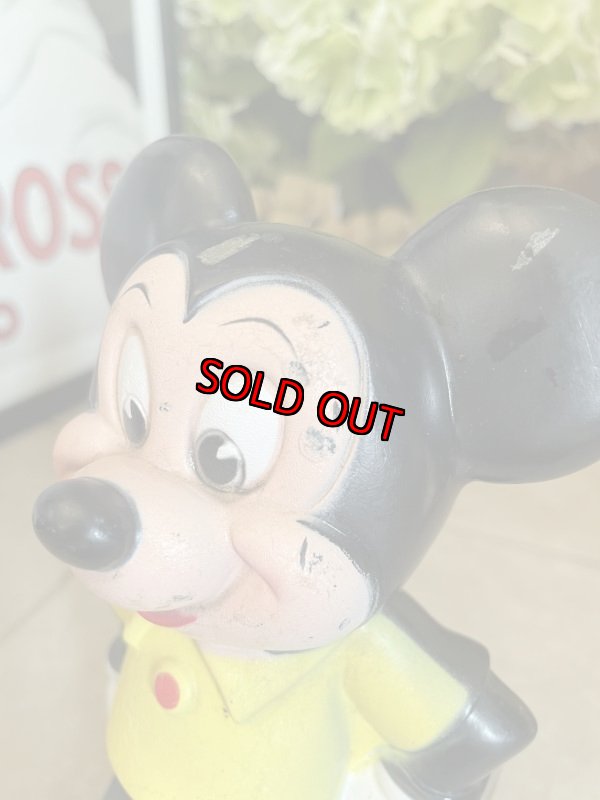 画像7: Disney Mickey Mouse  Vinyl doll coin bank / ディズニーのミッキーマウス　ソフビ　貯金箱 (7)