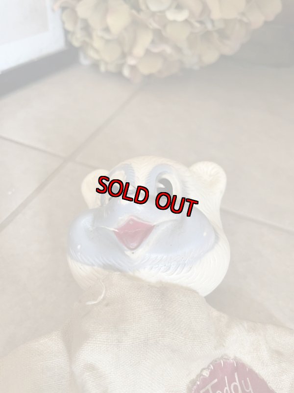 画像11: Teddy Snow Crop rubber face Hand puppet / テディ　スノー　クロップのラバーフェイスハンドパペット (11)