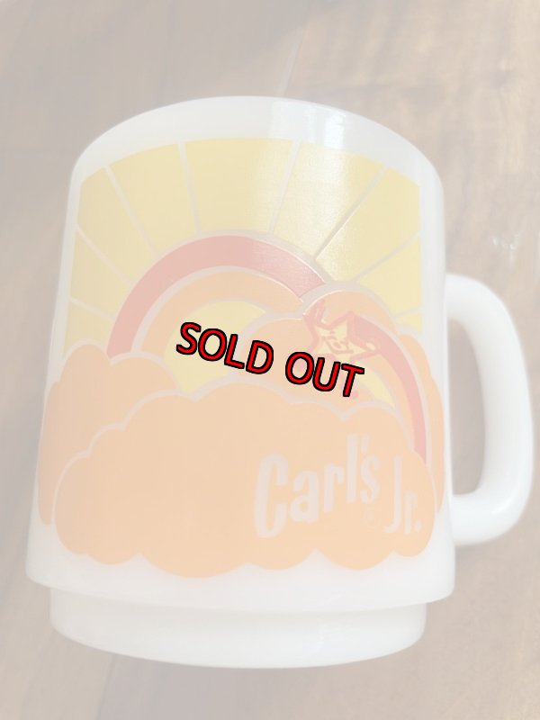 画像11: Carl’s Jr Glasbake milk glass mug / カールスジュニア　グラスベイク　ミルクグラス　マグ (11)