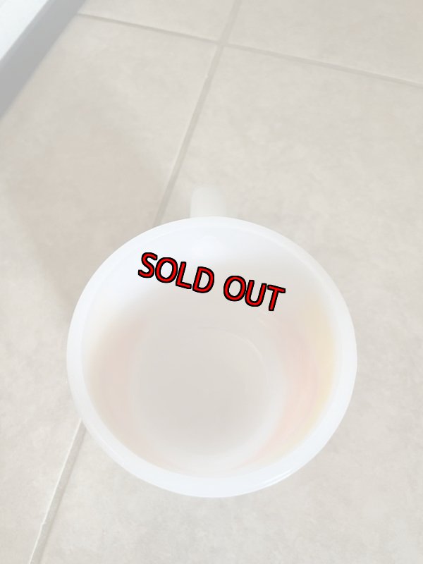 画像5: Carl’s Jr Glasbake milk glass mug / カールスジュニア　グラスベイク　ミルクグラス　マグ (5)