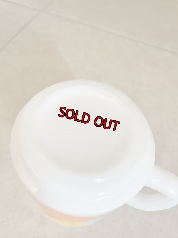 画像8: Carl’s Jr Glasbake milk glass mug / カールスジュニア　グラスベイク　ミルクグラス　マグ (8)