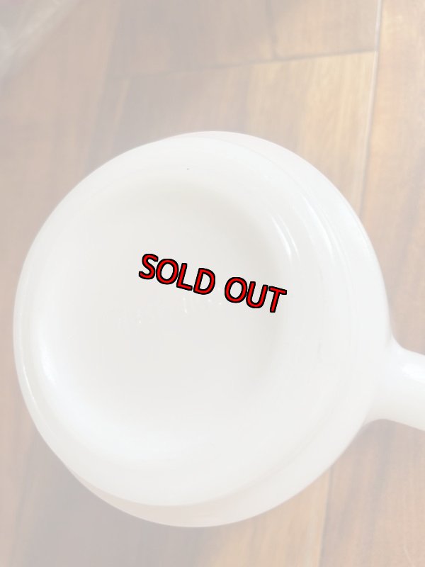 画像9: Carl’s Jr Glasbake milk glass mug / カールスジュニア　グラスベイク　ミルクグラス　マグ (9)