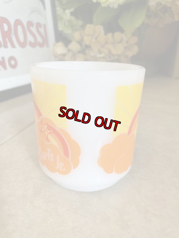 画像4: Carl’s Jr Glasbake milk glass mug / カールスジュニア　グラスベイク　ミルクグラス　マグ (4)