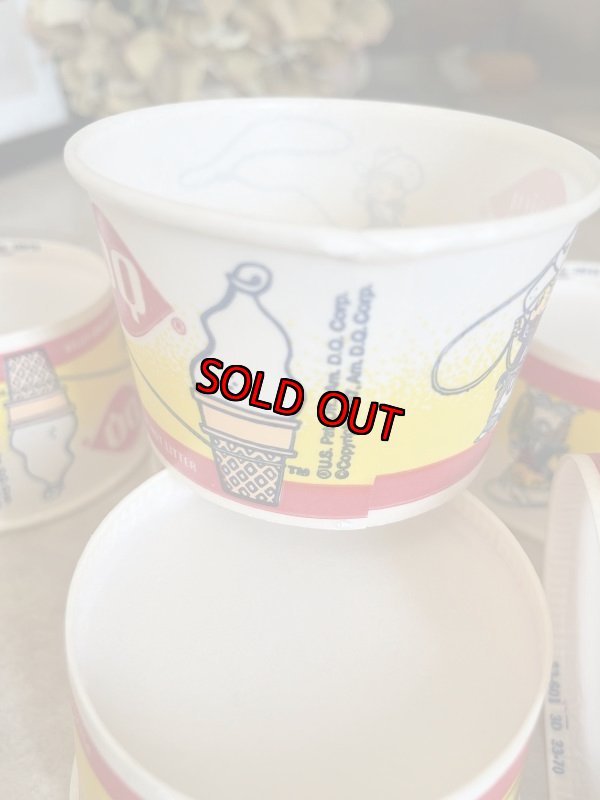 画像10:  Dairy Queen Dennis The Menace Yellow Wax Cup Set Of 6 / ディリークィーン　デニス　ザ　メナス　ワックスペーパー　カップ　6個セット (10)