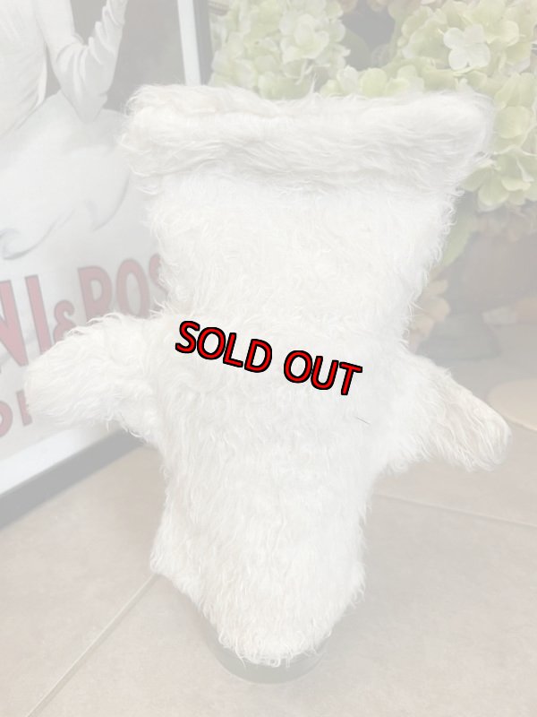画像5: Teddy Snow Crop rubber face Plush doll Hand puppet / テディ　スノー　クロップのラバーフェイスハンドパペット (5)