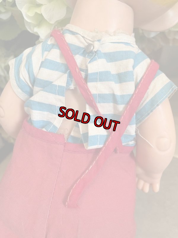 画像12: Dennis the Menace Rubber doll Red Overall 1958 (D) / わんぱくデニス　ラバードール　レッドオーバーオール (12)