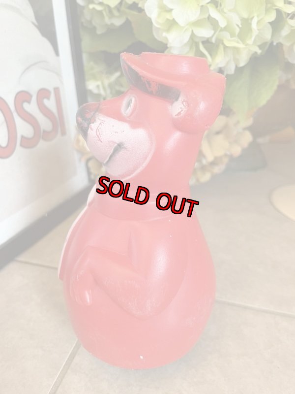 画像2: Hanna Barbera Yogi Bear Red Rolly Polly  / ハンナバーベラ　ヨギベア　レッド　起き上がりこぼし　 (2)