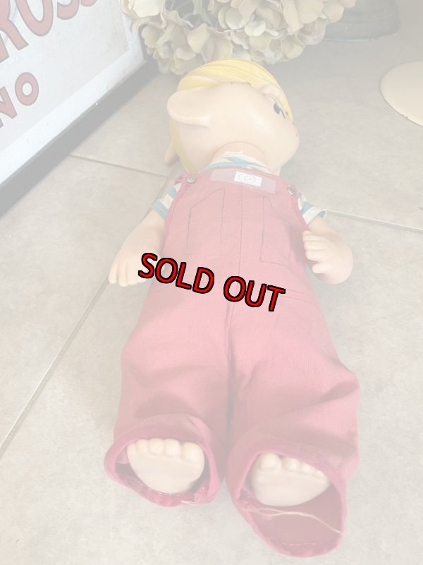 画像7: Dennis the Menace Rubber doll Red Overall 1958 (D) / わんぱくデニス　ラバードール　レッドオーバーオール (7)
