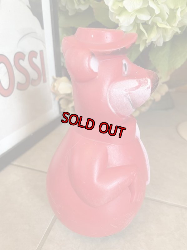 画像4: Hanna Barbera Yogi Bear Red Rolly Polly  / ハンナバーベラ　ヨギベア　レッド　起き上がりこぼし　 (4)