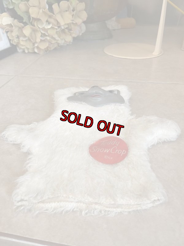画像10: Teddy Snow Crop rubber face Plush doll Hand puppet / テディ　スノー　クロップのラバーフェイスハンドパペット (10)