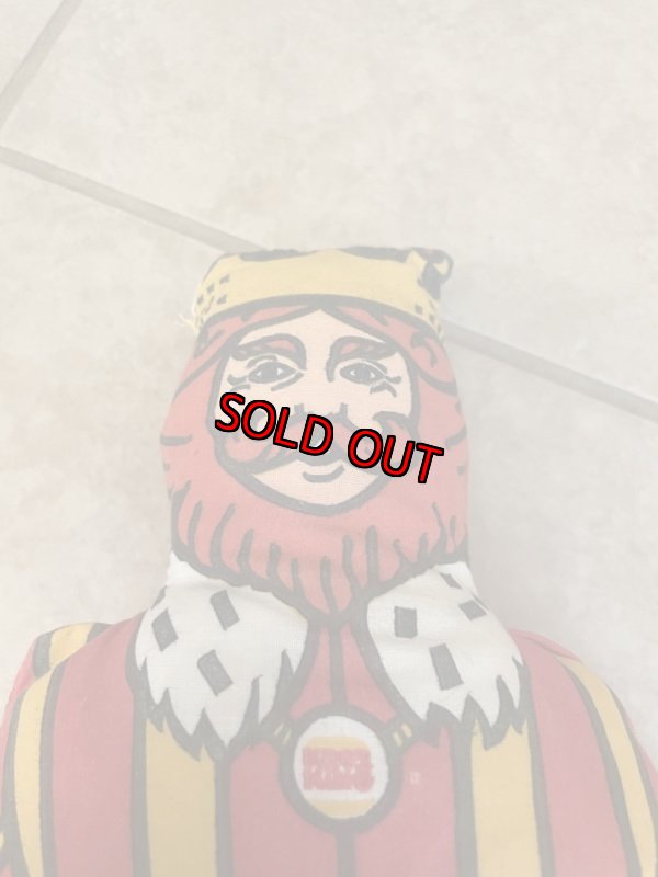 画像8: Burger King Skinny Pillow Doll (B) / バーガーキングのピロードール 70年代　スリム (8)