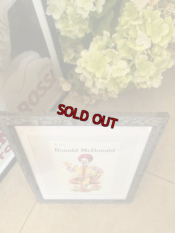 画像3: McDonald’s Ronald  wall Frame / マクドナルド　ロナルド  壁掛けフレーム (3)