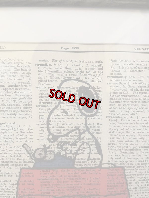 画像3: Peanuts Snoopy typewriter wall Frame (D) / ピーナッツ　スヌーピー  タイプライター　アートプリント　壁掛けフレーム (3)