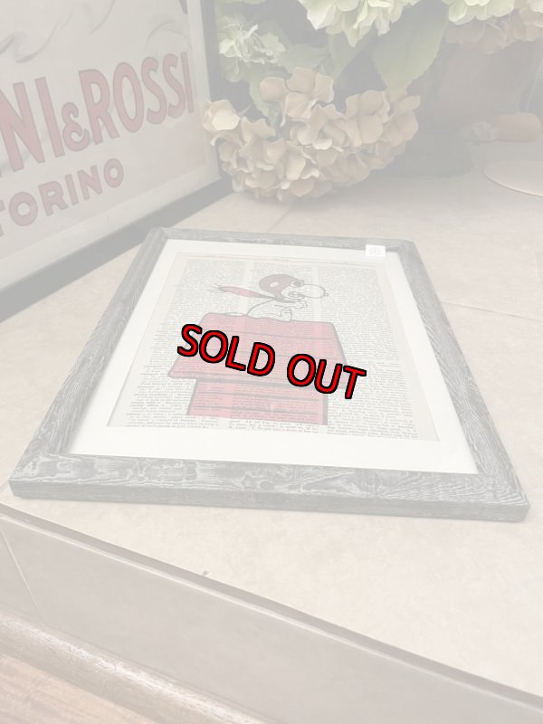 画像8: Peanuts Snoopy Red Baron wall Frame (A) / ピーナッツ　スヌーピー  レッドバロン　アートプリント　壁掛けフレーム (8)