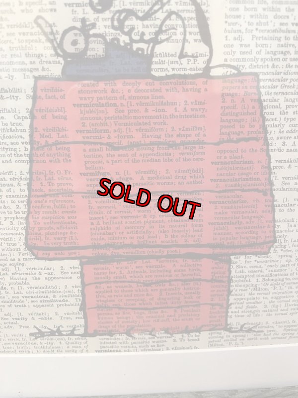 画像4: Peanuts Snoopy typewriter wall Frame (D) / ピーナッツ　スヌーピー  タイプライター　アートプリント　壁掛けフレーム (4)