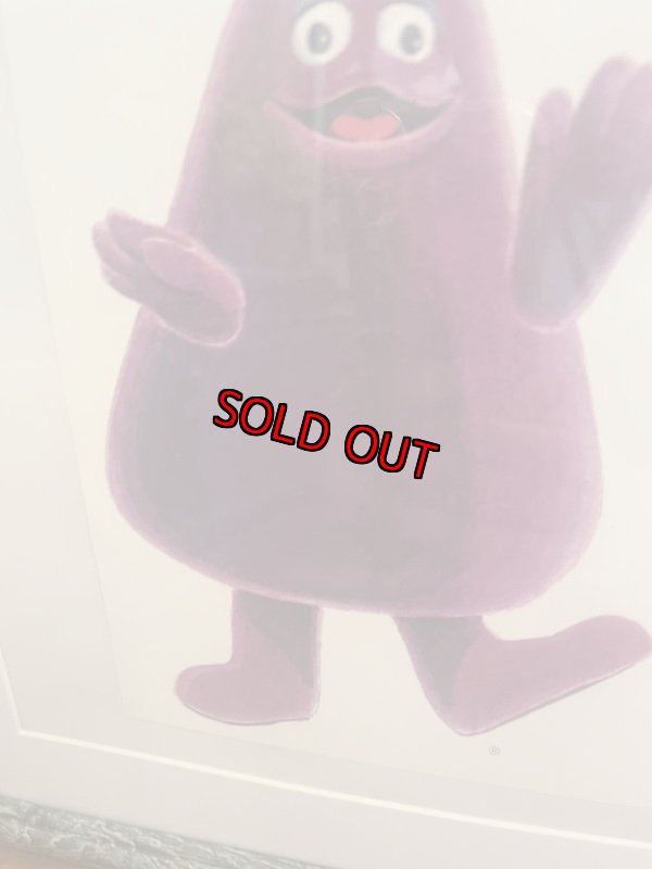 画像9: McDonald’s Grimace wall Frame / マクドナルド　グリマス 壁掛けフレーム (9)