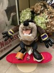 画像1:  Looney Tunes Tasmanian Devil snowboard Plush Doll (B) /  ルーニーテューンズ  タスマニアデビル　スノーボード　ぬいぐるみ　 (1)