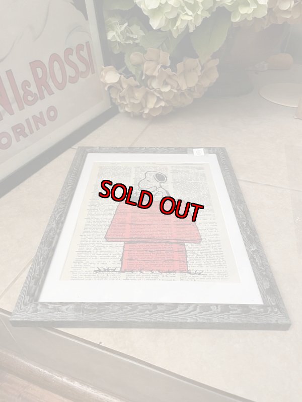 画像8: Peanuts Snoopy typewriter wall Frame (D) / ピーナッツ　スヌーピー  タイプライター　アートプリント　壁掛けフレーム (8)