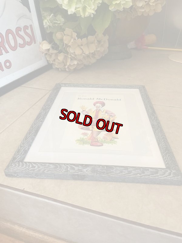 画像10: McDonald’s Ronald  wall Frame / マクドナルド　ロナルド  壁掛けフレーム (10)