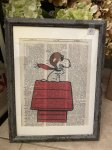 画像1: Peanuts Snoopy Red Baron wall Frame (A) / ピーナッツ　スヌーピー  レッドバロン　アートプリント　壁掛けフレーム (1)
