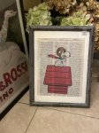 画像2: Peanuts Snoopy Red Baron wall Frame (A) / ピーナッツ　スヌーピー  レッドバロン　アートプリント　壁掛けフレーム (2)