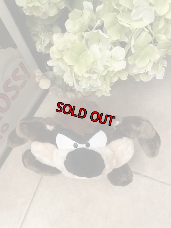 画像2:  Looney Tunes Tasmanian Devil Plush Doll (A) 1998 /  ルーニーテューンズ  タスマニアデビル ぬいぐるみ (2)