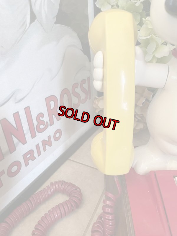 画像3: Snoopy & Woodstock plastic home telephone 1976 /  スヌーピー ウッドストックのプラスチック製 固定電話 電話機 (3)