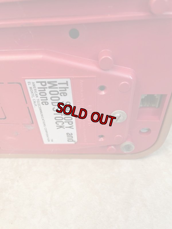 画像17: Snoopy & Woodstock plastic home telephone 1976 /  スヌーピー ウッドストックのプラスチック製 固定電話 電話機 (17)