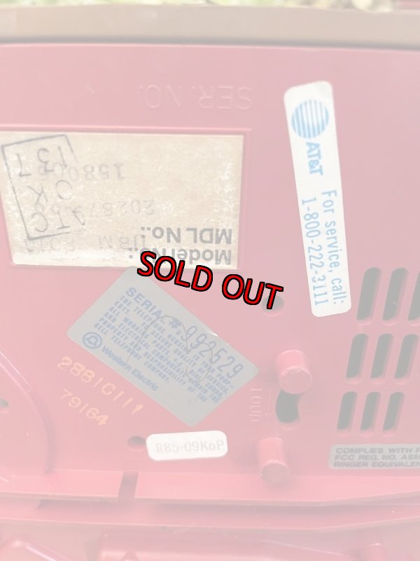 画像16: Snoopy & Woodstock plastic home telephone 1976 /  スヌーピー ウッドストックのプラスチック製 固定電話 電話機 (16)