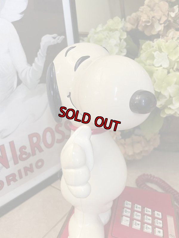 画像9: Snoopy & Woodstock plastic home telephone 1976 /  スヌーピー ウッドストックのプラスチック製 固定電話 電話機 (9)