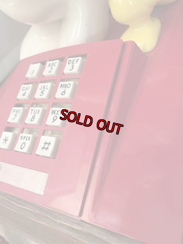 画像10: Snoopy & Woodstock plastic home telephone 1976 /  スヌーピー ウッドストックのプラスチック製 固定電話 電話機 (10)