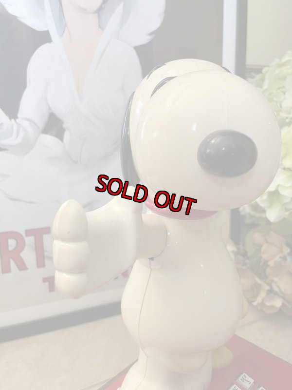 画像8: Snoopy & Woodstock plastic home telephone 1976 /  スヌーピー ウッドストックのプラスチック製 固定電話 電話機 (8)