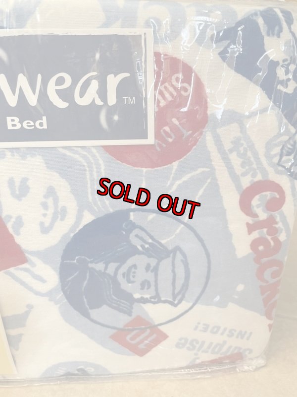 画像2: Cracker Jack Fabric Sheets set with bag / クラッカージャック 未開封!!シーツセット (2)