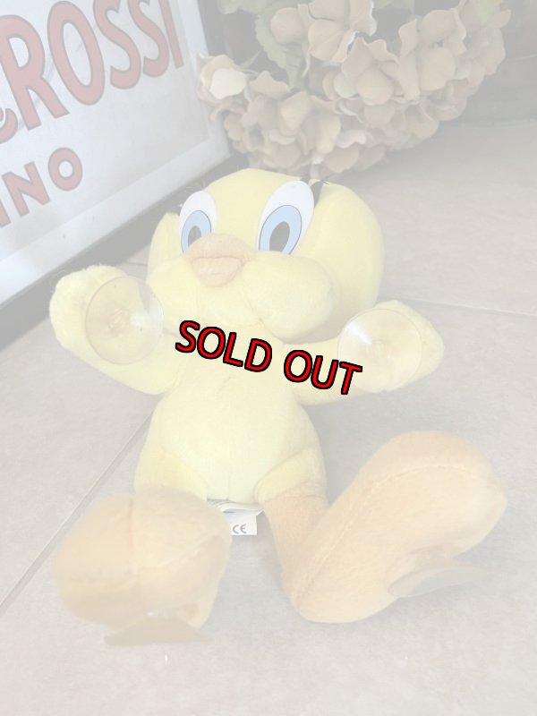 画像7:  Looney Tunes Tweety Plush Doll (B) 1998 / ルーニーテューンズ   トゥイーティー 吸盤付きぬいぐるみ　 (7)