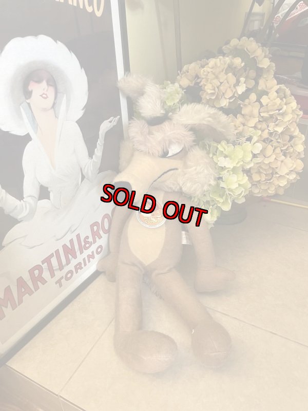 画像8: Looney Tunes  Wile. E. Coyote Plush Doll with tag 1971 / ルーニーチューンズ ワイリーコヨーテ ぬいぐるみ 1971年 (8)