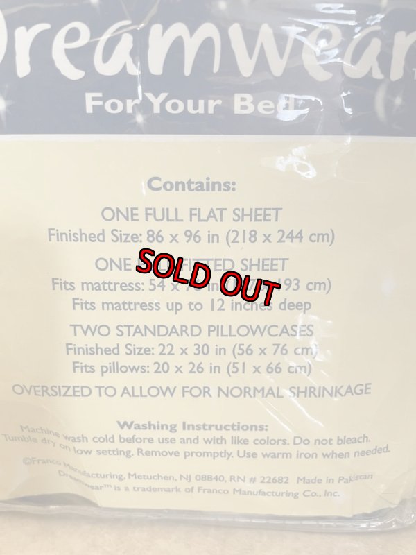 画像11: Cracker Jack Fabric Sheets set with bag / クラッカージャック 未開封!!シーツセット (11)