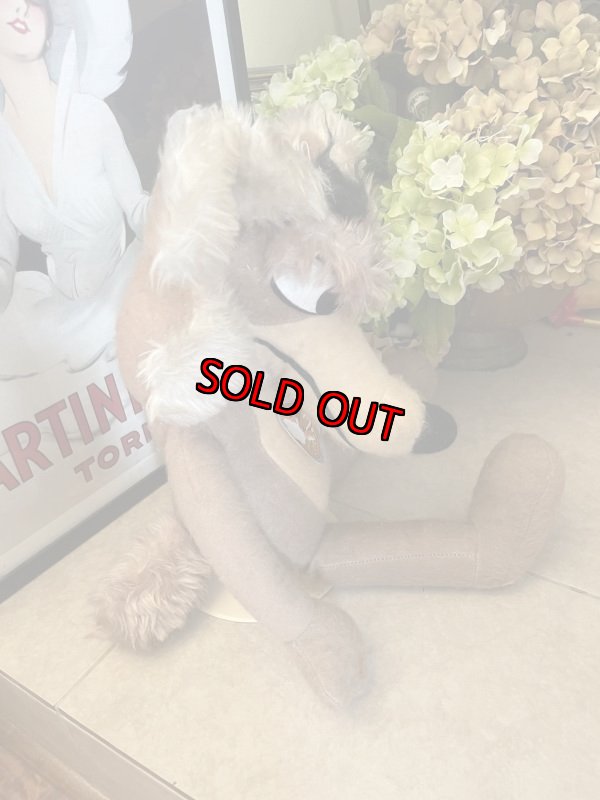 画像5: Looney Tunes  Wile. E. Coyote Plush Doll with tag 1971 / ルーニーチューンズ ワイリーコヨーテ ぬいぐるみ 1971年 (5)