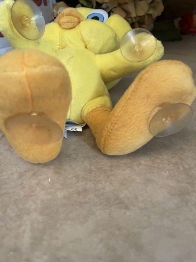 画像3:  Looney Tunes Tweety Plush Doll (B) 1998 / ルーニーテューンズ   トゥイーティー 吸盤付きぬいぐるみ　