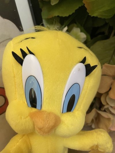 画像1:  Looney Tunes Tweety Plush Doll (B) 1998 / ルーニーテューンズ   トゥイーティー 吸盤付きぬいぐるみ　